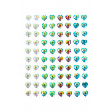 Body Jewels 14100 hartjes 80 stuks assortiment kleuren